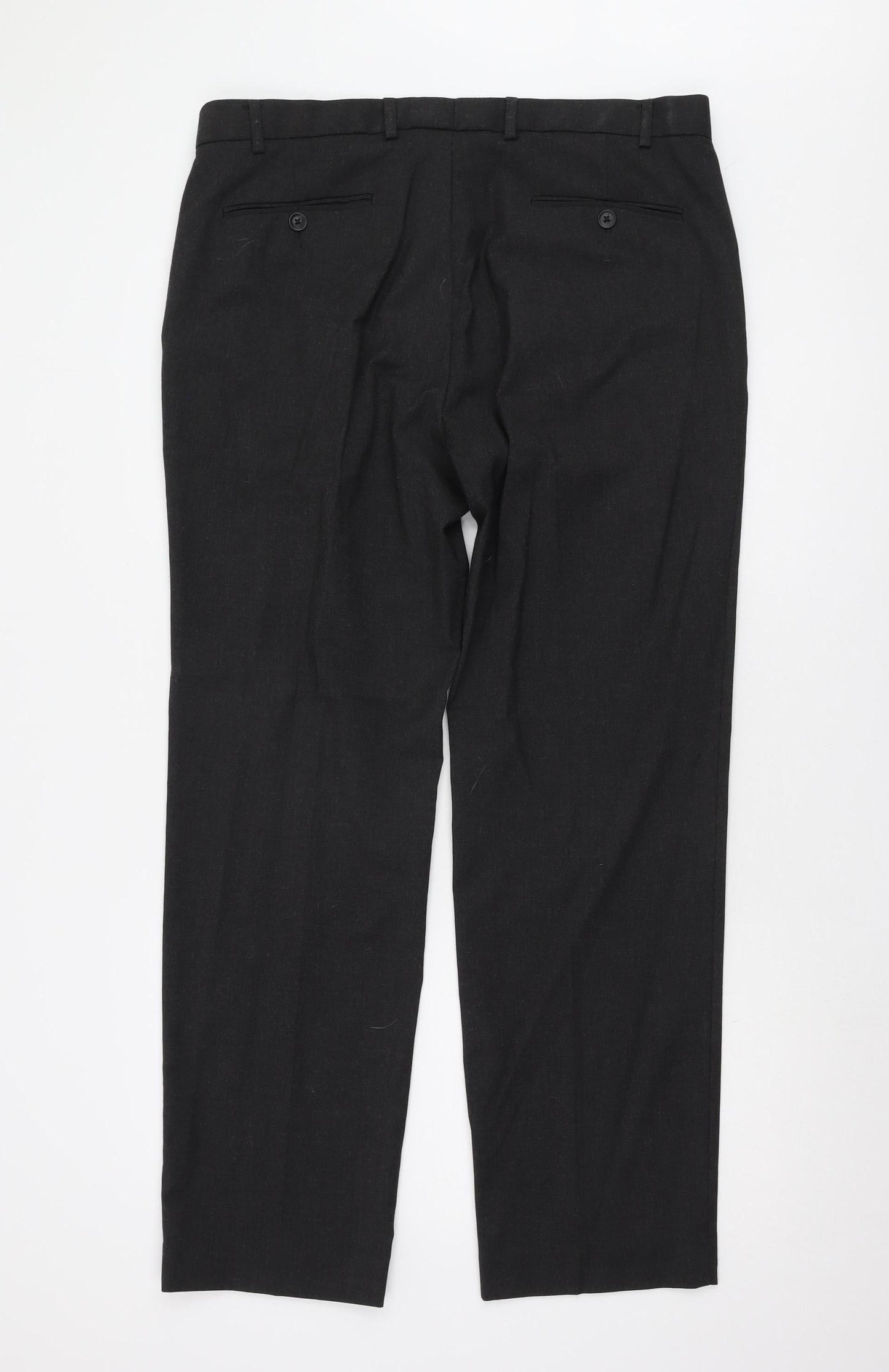 Moss Esq. Men's Black Dress Pants Size 36 Regular Fit