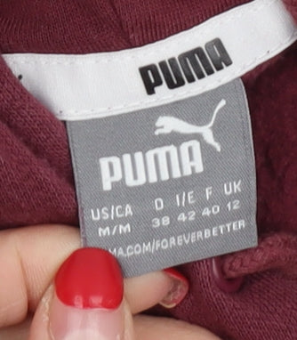 Puma Unisex Red Pullover Hoodie M Casual