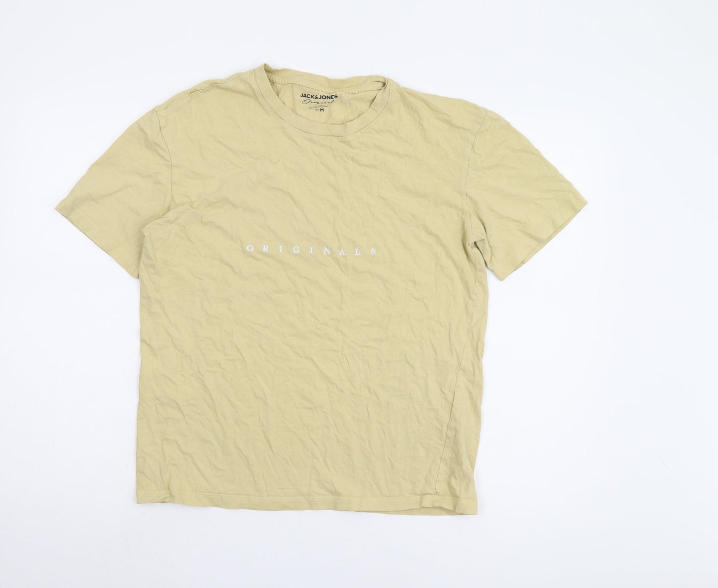 Mens UK Size M JACK & JONES Beige  T-Shirt