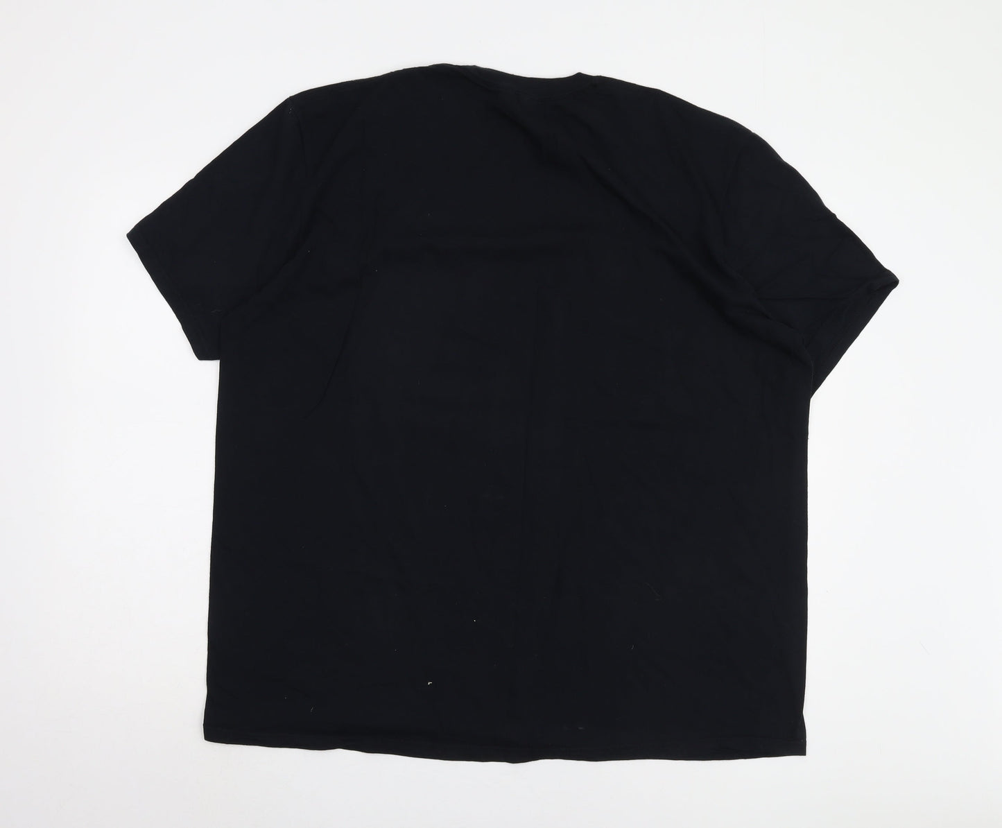 Mens UK Size 2XL Gildan Black  T-Shirt