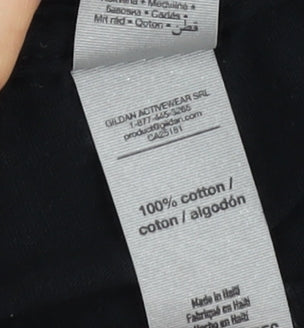 Mens UK Size 2XL Gildan Black  T-Shirt
