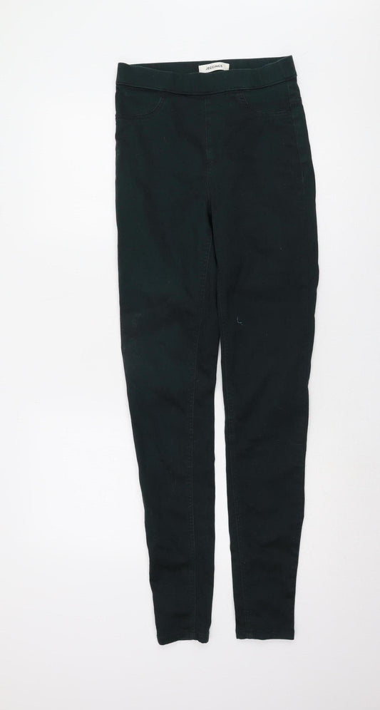 Womens UK Size 8 Marks and Spencer Slim Fit Jegging Green Jeans