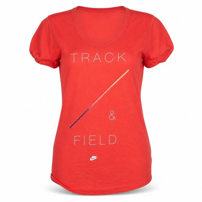 Womens UK Size M Nike Red Basic T-Shirt