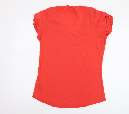 Womens UK Size M Nike Red Basic T-Shirt