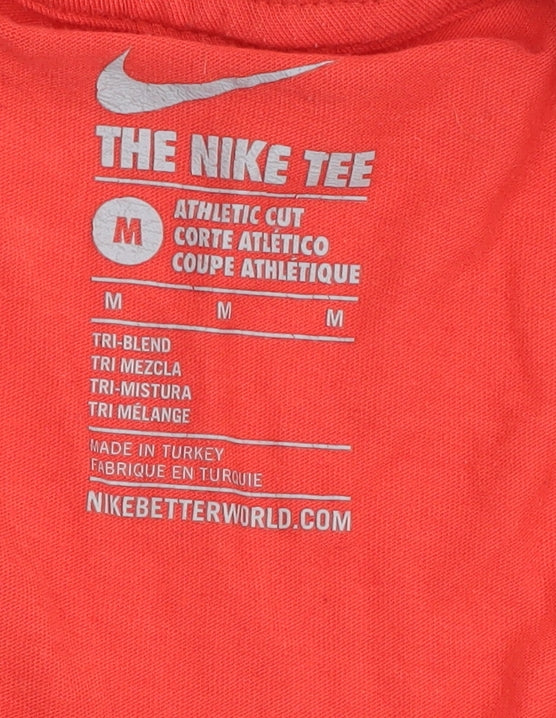 Womens UK Size M Nike Red Basic T-Shirt