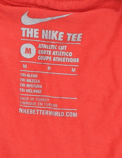 Womens UK Size M Nike Red Basic T-Shirt