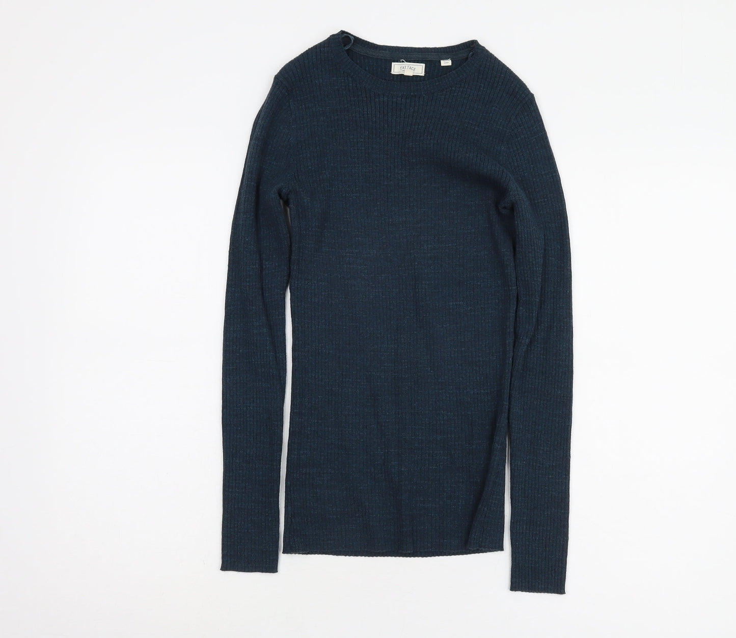 Womens UK Size 8 Fat Face Blue Pullover Jumper