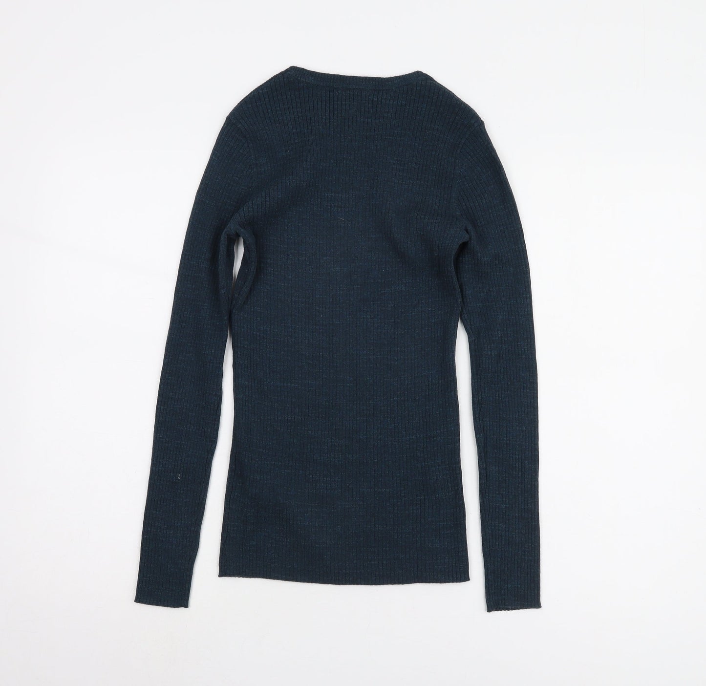 Womens UK Size 8 Fat Face Blue Pullover Jumper