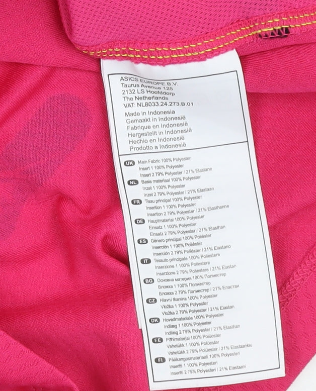 Asics Women’s Pink Short Sleeve Athletic Top, S