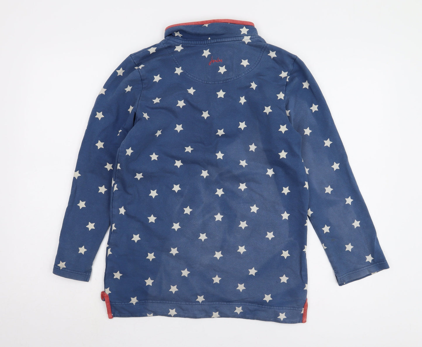 Joules Girls Blue Star 1/4 Zip Sweatshirt 11-12 Years
