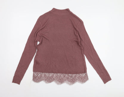 Womens UK Size S JACQUELINE de YONG Purple Pullover Jumper