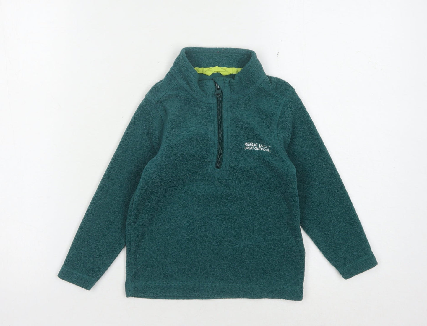 Regatta Boys Green Fleece Henley Sweatshirt 3-4 Years