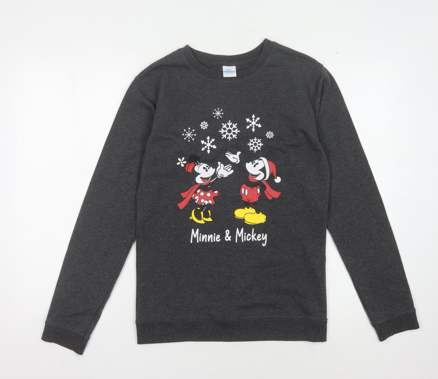 Disney Girls Grey Mickey & Minnie Sweatshirt - 13-14 Years