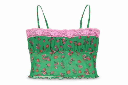 Womens UK Size S Urban Outfitters Green Camisole Tank