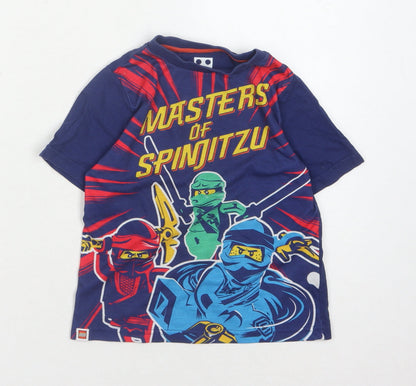 Character.com Boys Ninjago Blue T-Shirt 5-6 Years Graphic