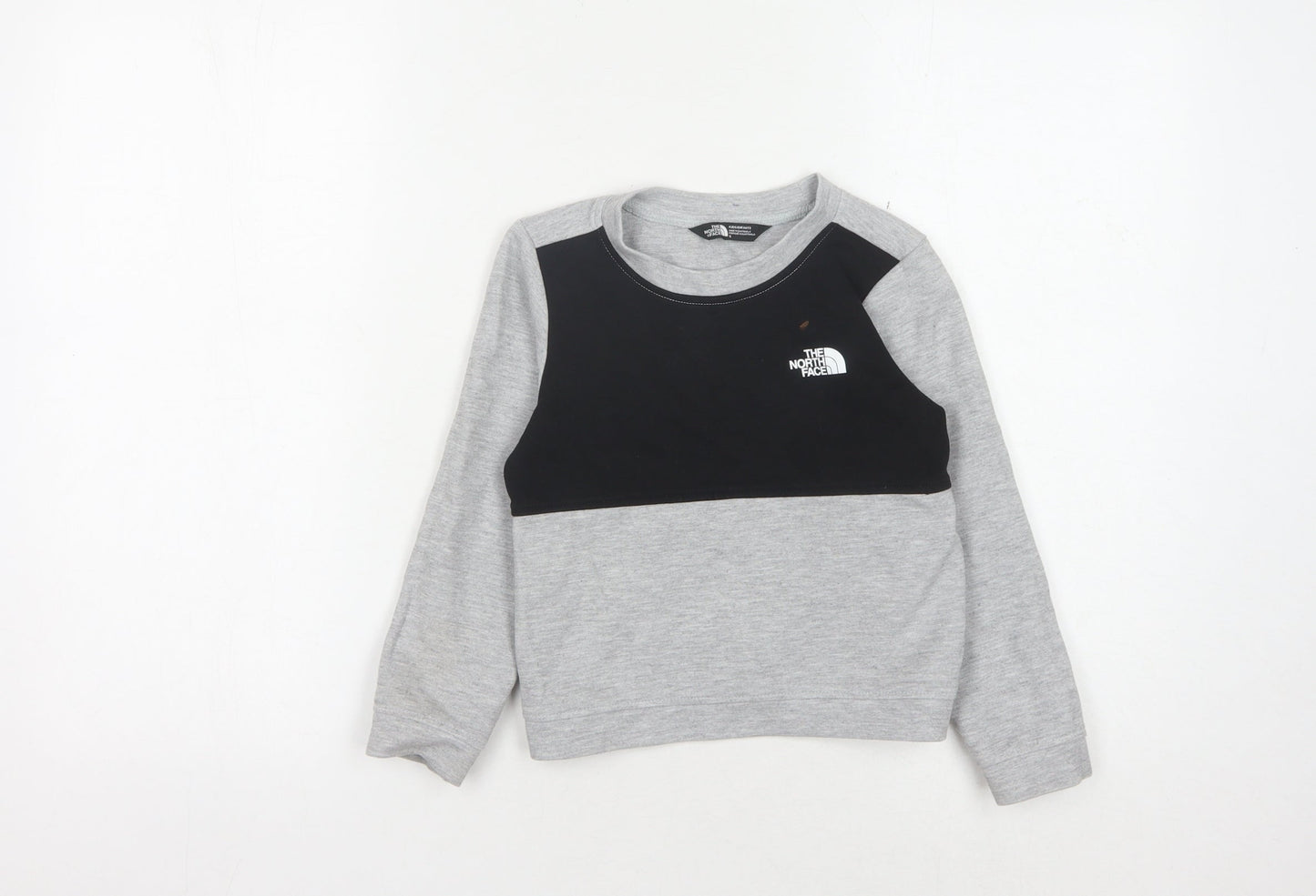 The North Face Boys Grey/Black Pullover Sweatshirt 5-6 Years