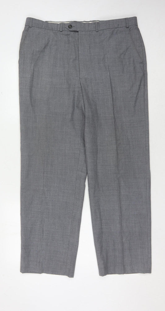 Marks & Spencer Men's Grey Dress Pants 38 Regular