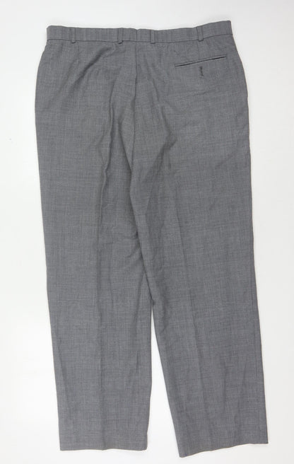 Marks & Spencer Men's Grey Dress Pants 38 Regular