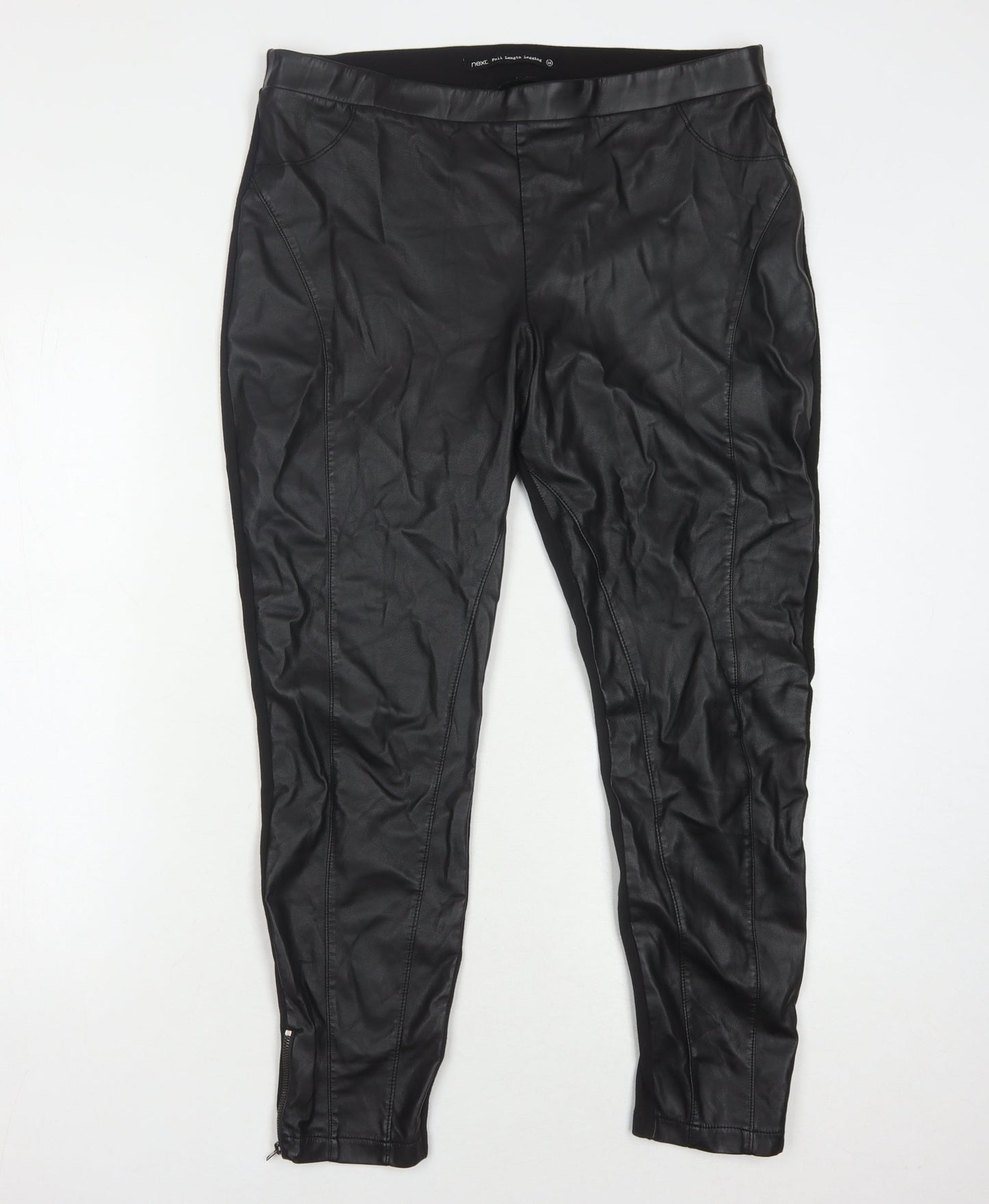 Womens UK Size 16 NEXT Slim Fit Jegging Black Trousers