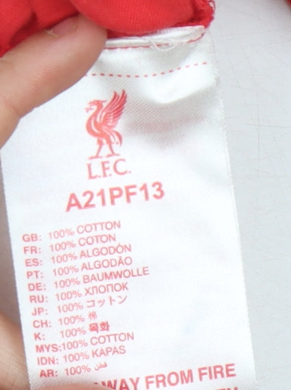 LFC Boys Red 3-4 Years Sleep Shorts, Solid Cotton, New