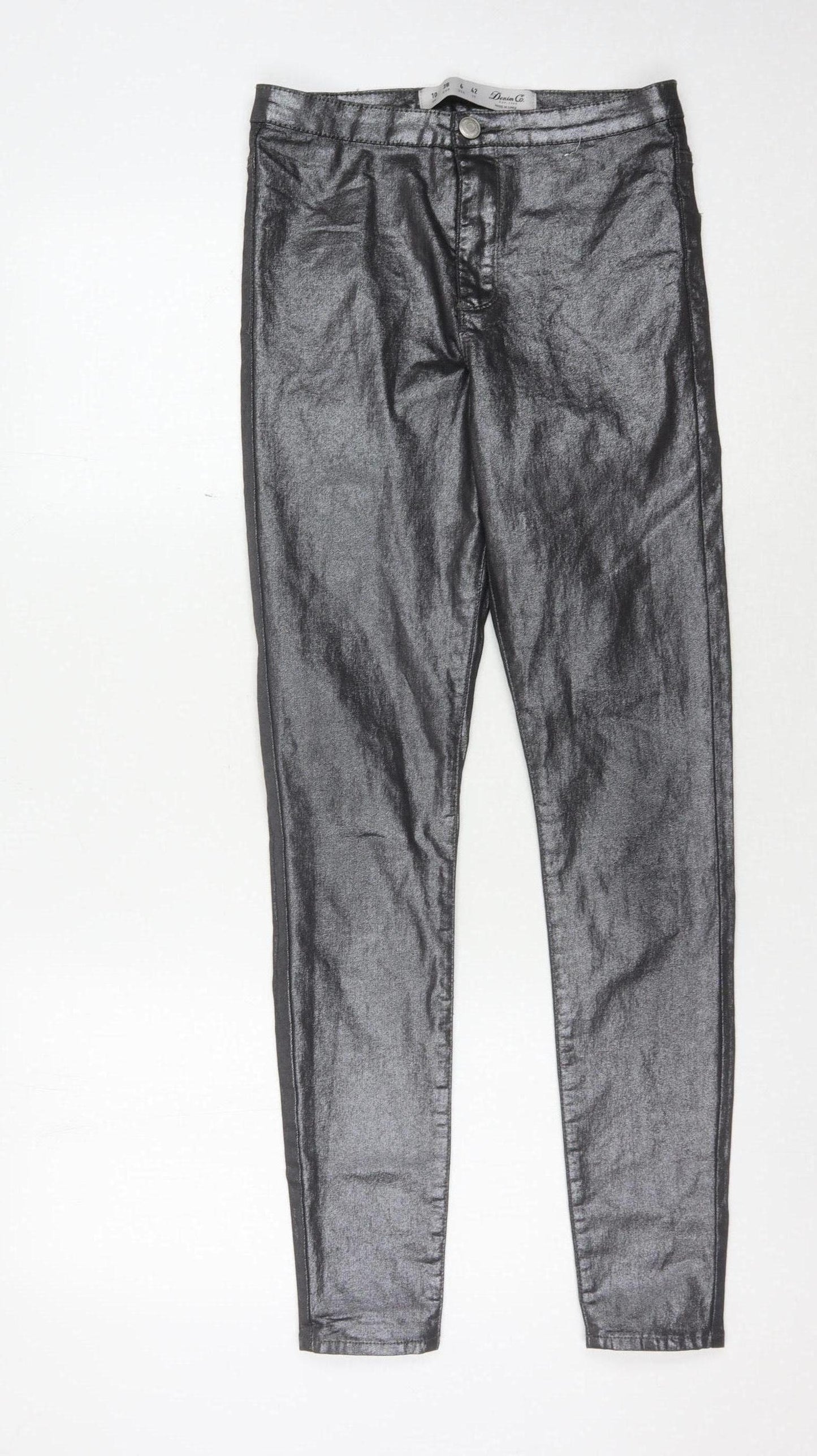 Womens UK Size 10 Denim Co. Slim Fit Jegging Black Trousers