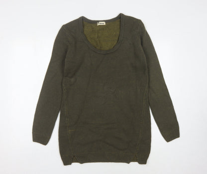 Womens UK Size M Tezenis Green Pullover Jumper