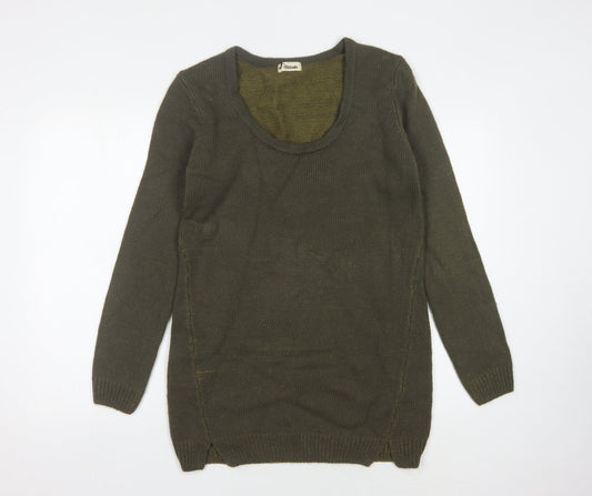 Womens UK Size M Tezenis Green Pullover Jumper