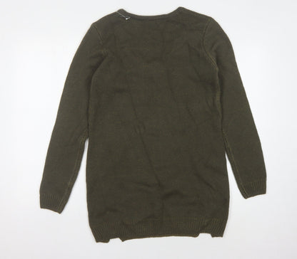 Womens UK Size M Tezenis Green Pullover Jumper