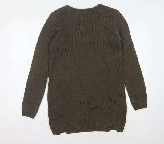 Womens UK Size M Tezenis Green Pullover Jumper