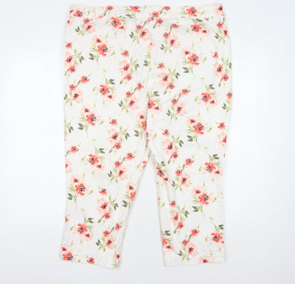 Bonmarché Women's Capri Floral Jeans, Size 20