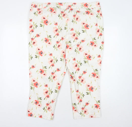 Bonmarché Women's Capri Floral Jeans, Size 20