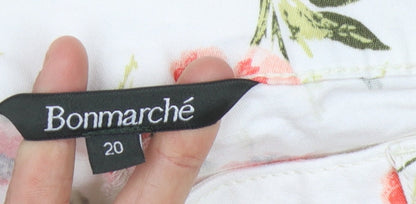 Bonmarché Women's Capri Floral Jeans, Size 20