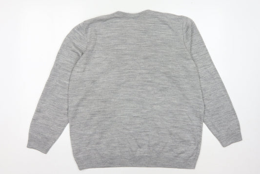 Disney Women's Grey Minnie Mouse Pullover Jumper Size 18