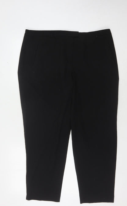 New Look Women's Black Trousers, Size 16, Regular Fit