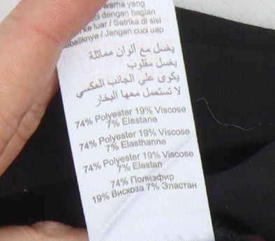 New Look Women's Black Trousers, Size 16, Regular Fit