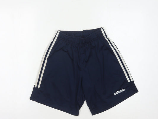 Adidas Men's Blue Athletic Shorts - Size S