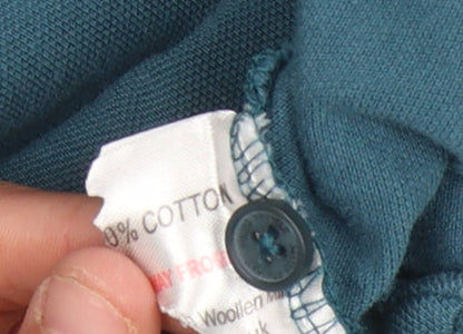 James Pringle Men's Blue Polo Shirt Large