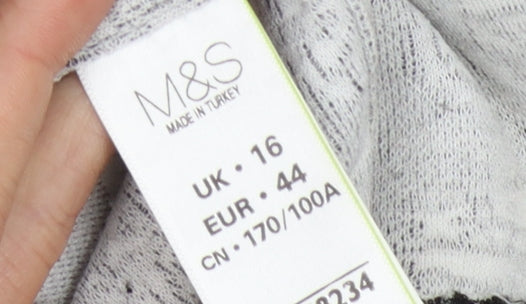 Womens UK Size 16 Marks and Spencer Black Pullover Jumper