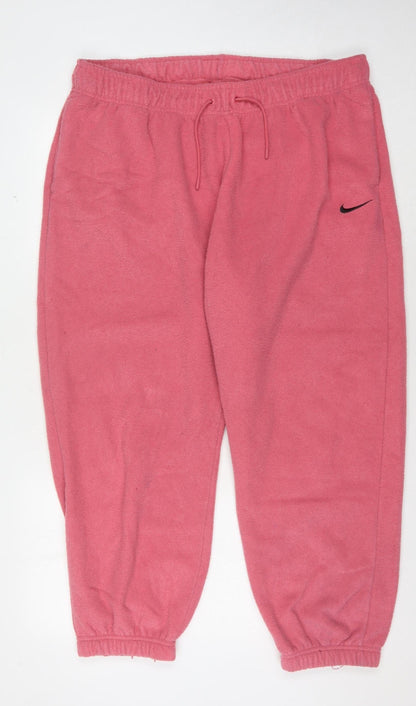 Nike Women's Pink Sweatpants, XL, Fleece Casual Wear