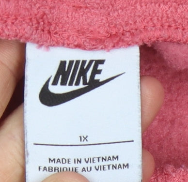 Nike Women's Pink Sweatpants, XL, Fleece Casual Wear