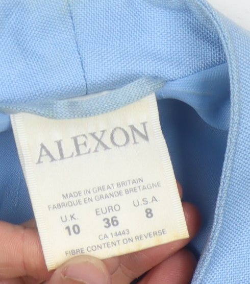 Womens UK Size 10 Alexon Regular Blue Blazer
