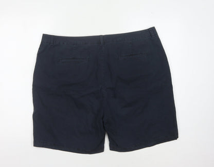 Marks and Spencer Women's Blue Chino Shorts Size 20