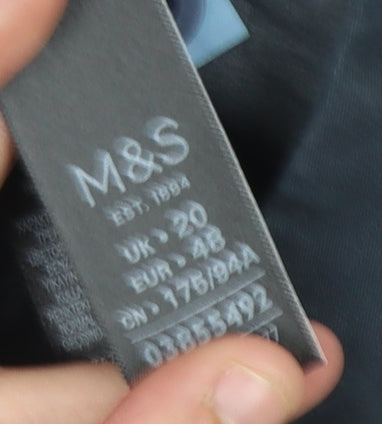 Marks and Spencer Women's Blue Chino Shorts Size 20