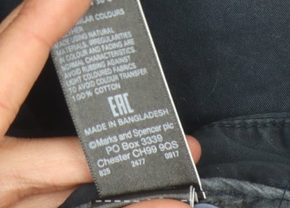 Marks and Spencer Women's Blue Chino Shorts Size 20