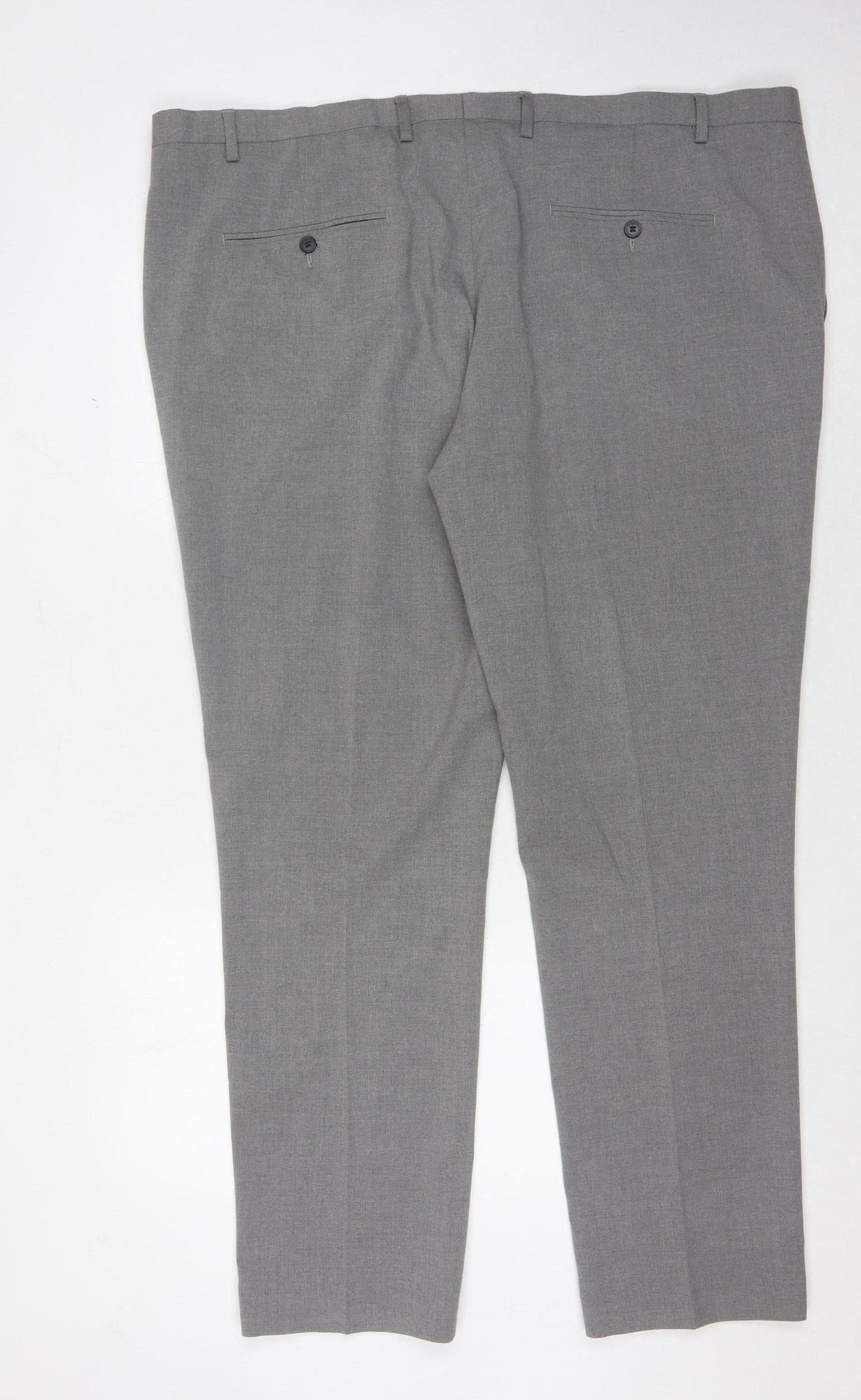 Burton Men's Grey Straight Trousers 46L Workwear