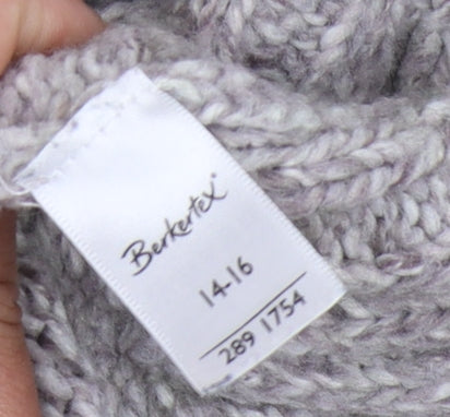 Womens UK Size 14 Berketex Grey Pullover Jumper