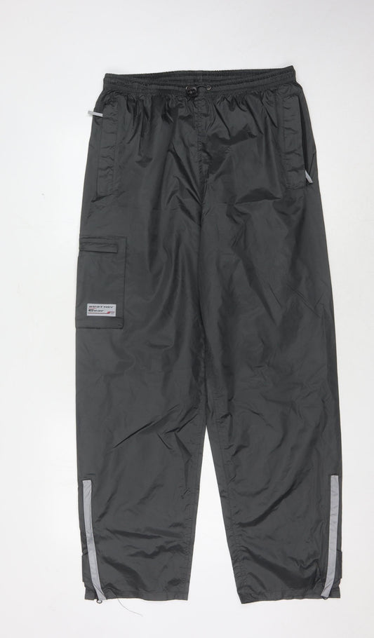 TCM Men's Black Cargo Trousers M