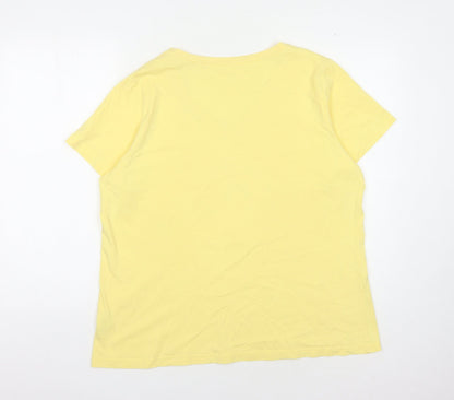 Mountain Warehouse Women's Yellow Nature T-Shirt, Size 18