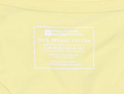 Mountain Warehouse Women's Yellow Nature T-Shirt, Size 18