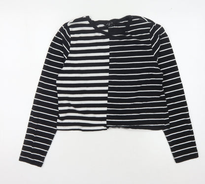 New Look Women's Black Striped Long Sleeve T-Shirt